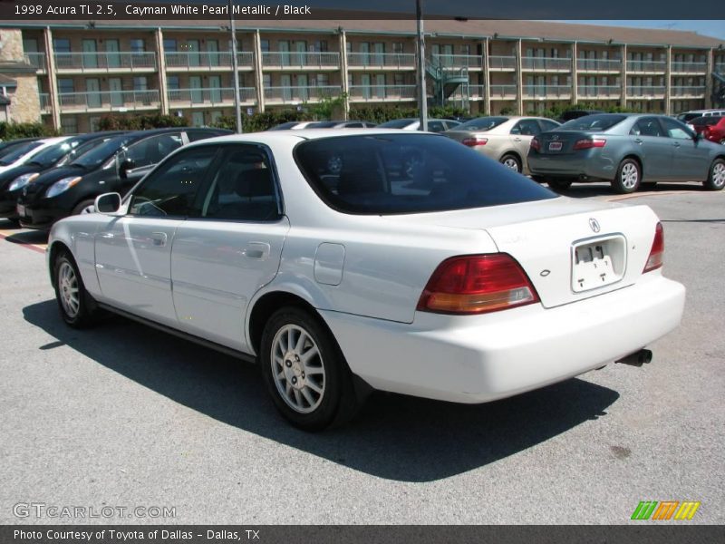 Cayman White Pearl Metallic / Black 1998 Acura TL 2.5