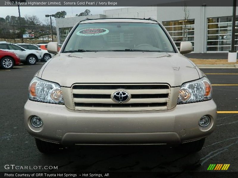 Sonora Gold Pearl / Ivory Beige 2007 Toyota Highlander Limited