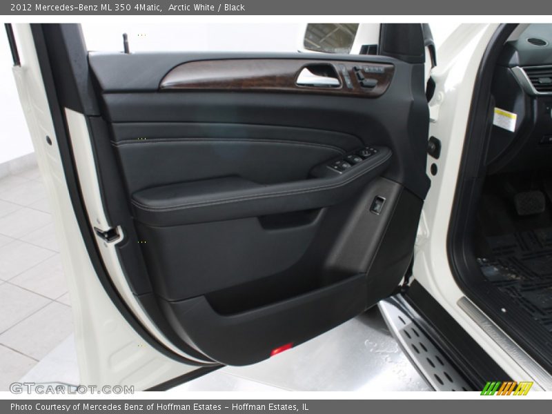 Arctic White / Black 2012 Mercedes-Benz ML 350 4Matic