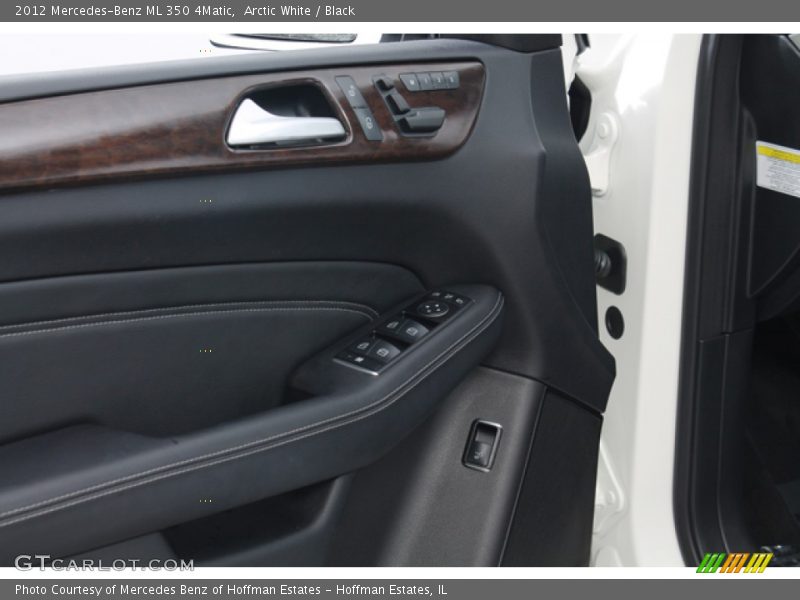 Arctic White / Black 2012 Mercedes-Benz ML 350 4Matic