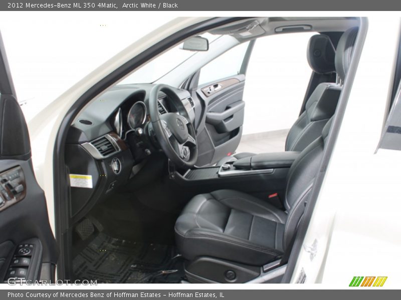 Arctic White / Black 2012 Mercedes-Benz ML 350 4Matic