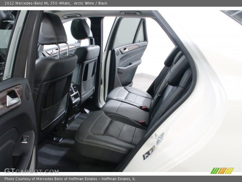 Arctic White / Black 2012 Mercedes-Benz ML 350 4Matic