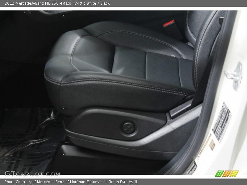 Arctic White / Black 2012 Mercedes-Benz ML 350 4Matic