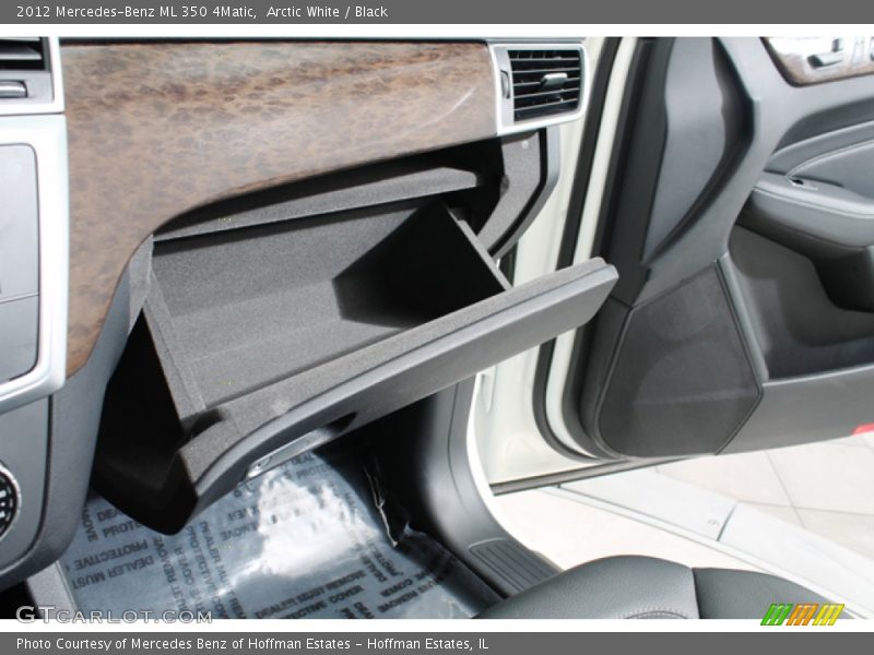 Arctic White / Black 2012 Mercedes-Benz ML 350 4Matic