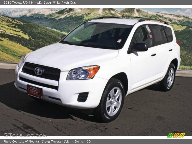 Super White / Ash Gray 2010 Toyota RAV4 I4 4WD