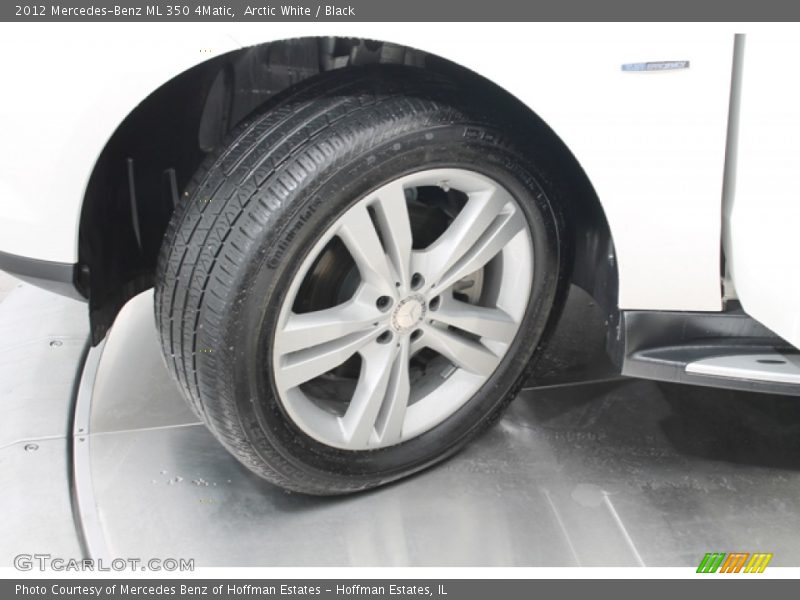 Arctic White / Black 2012 Mercedes-Benz ML 350 4Matic
