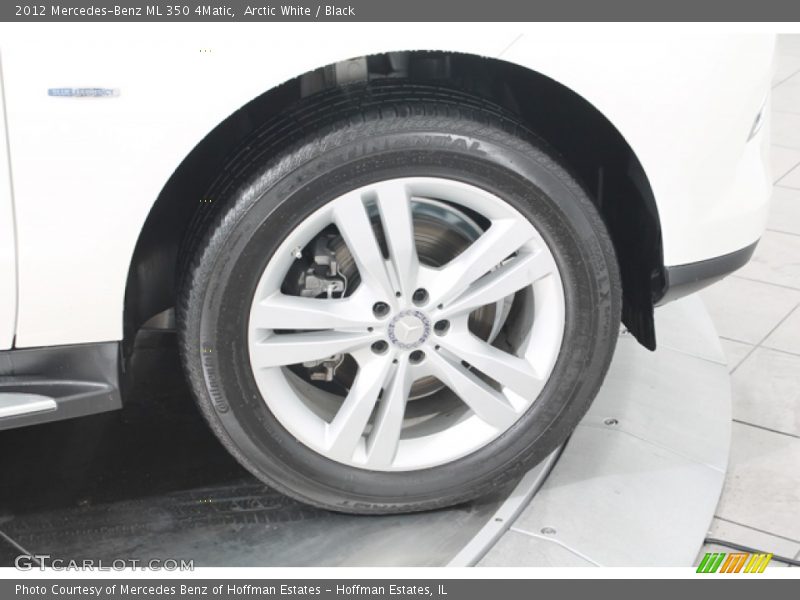 Arctic White / Black 2012 Mercedes-Benz ML 350 4Matic