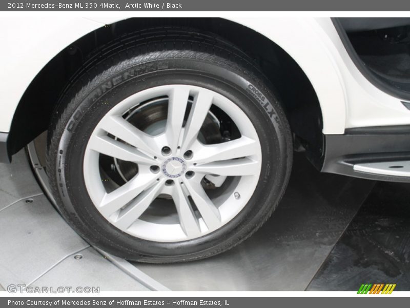 Arctic White / Black 2012 Mercedes-Benz ML 350 4Matic