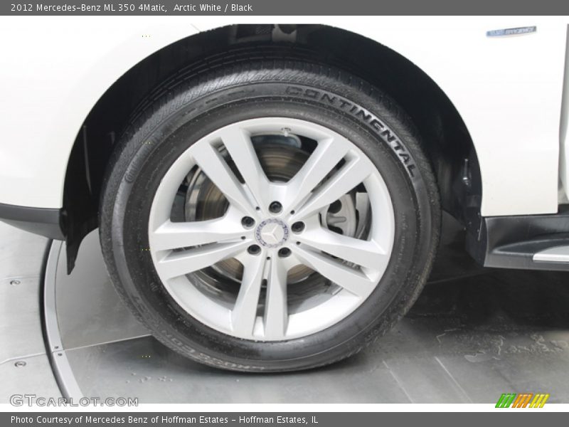 Arctic White / Black 2012 Mercedes-Benz ML 350 4Matic