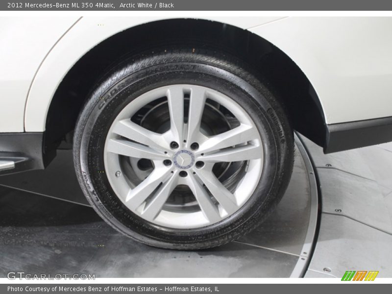Arctic White / Black 2012 Mercedes-Benz ML 350 4Matic