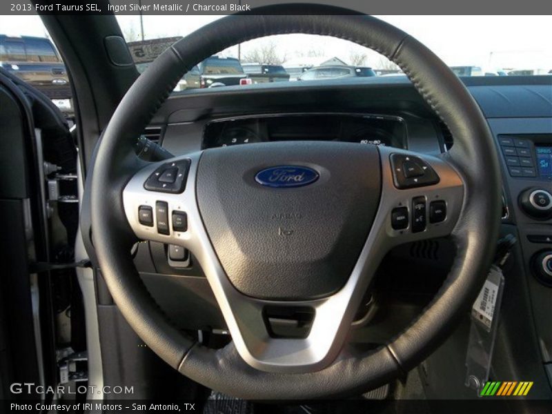 Ingot Silver Metallic / Charcoal Black 2013 Ford Taurus SEL