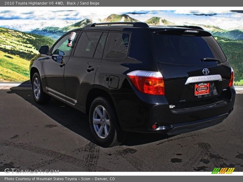 Black / Sand Beige 2010 Toyota Highlander V6 4WD