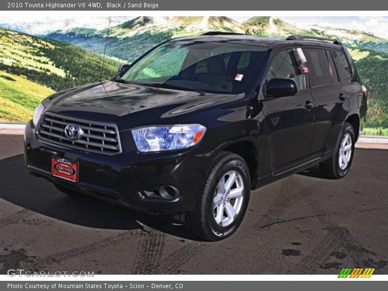 Black / Sand Beige 2010 Toyota Highlander V6 4WD