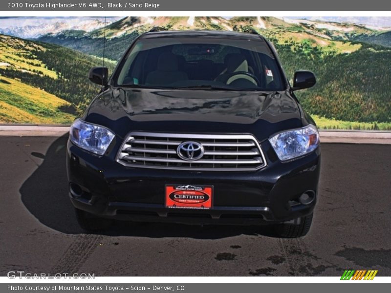 Black / Sand Beige 2010 Toyota Highlander V6 4WD