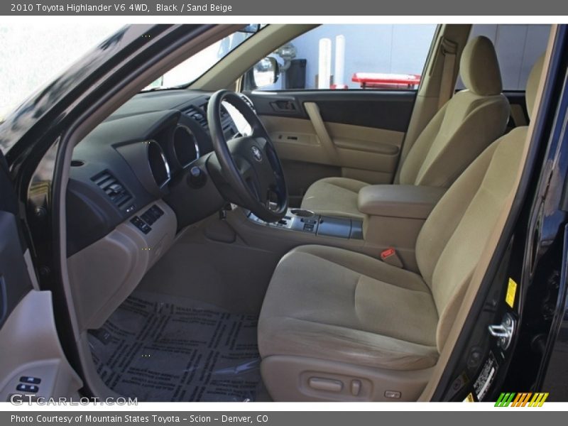 Black / Sand Beige 2010 Toyota Highlander V6 4WD