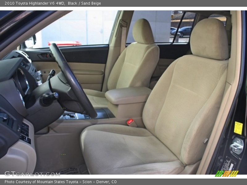 Black / Sand Beige 2010 Toyota Highlander V6 4WD