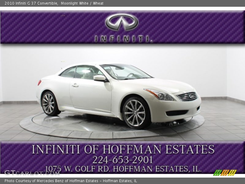 Moonlight White / Wheat 2010 Infiniti G 37 Convertible