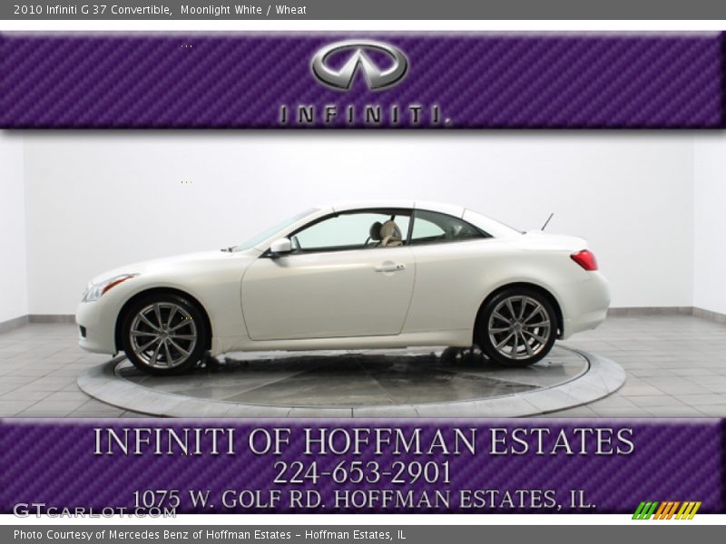 Moonlight White / Wheat 2010 Infiniti G 37 Convertible