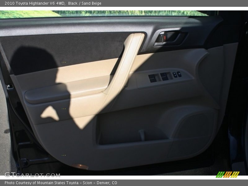 Black / Sand Beige 2010 Toyota Highlander V6 4WD