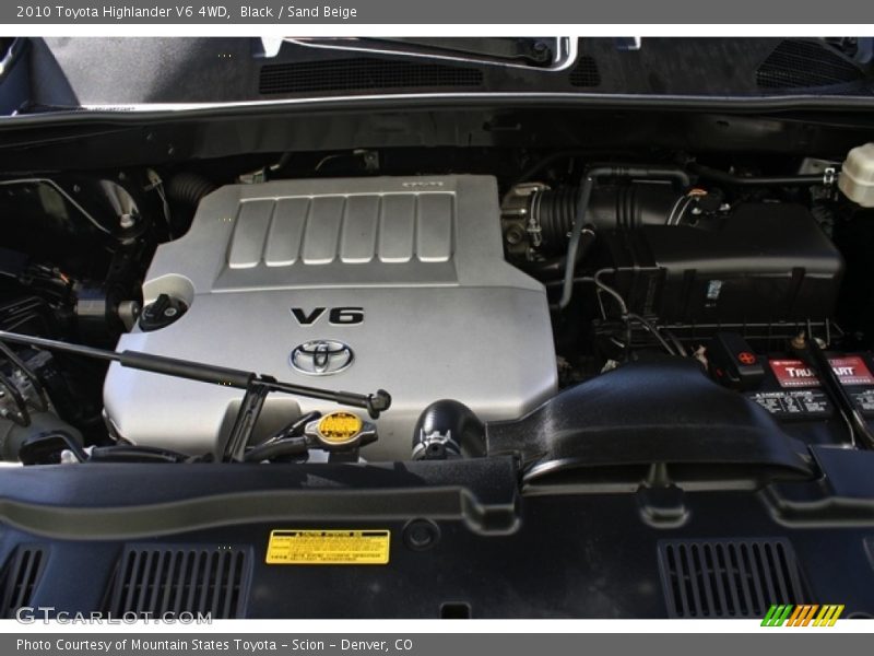 Black / Sand Beige 2010 Toyota Highlander V6 4WD