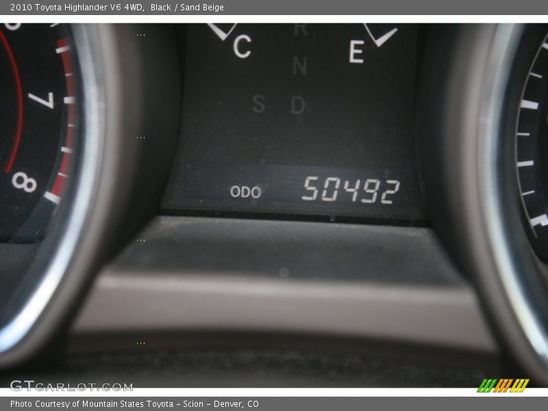 Black / Sand Beige 2010 Toyota Highlander V6 4WD