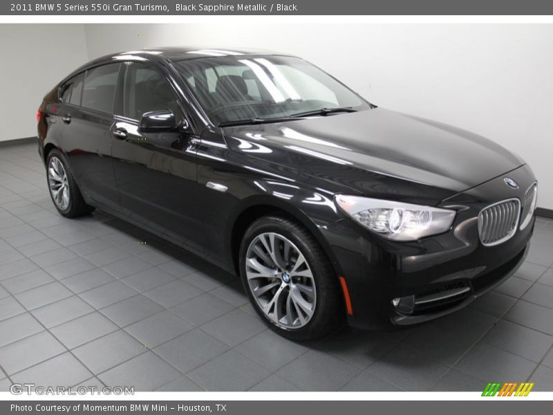 Front 3/4 View of 2011 5 Series 550i Gran Turismo