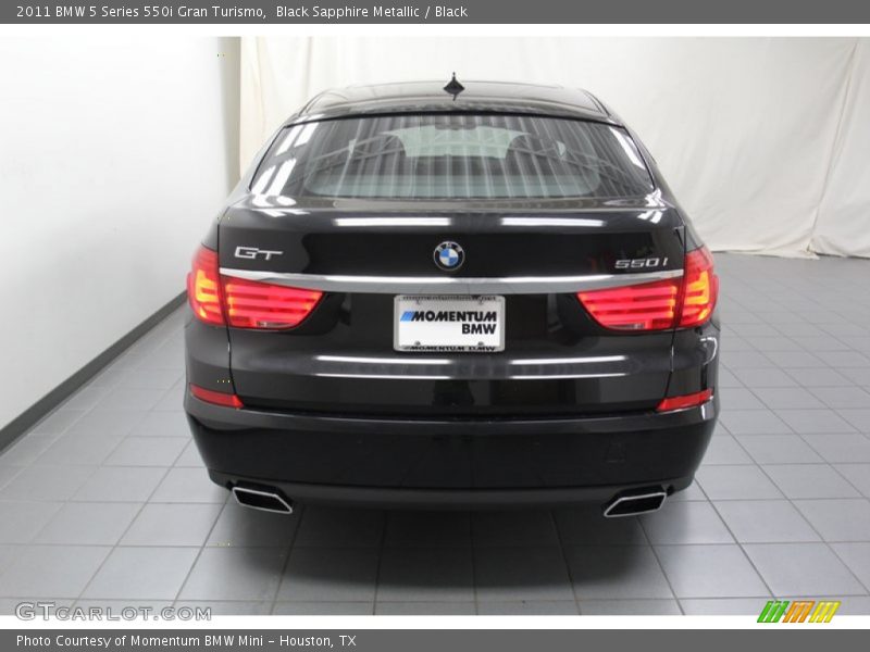 Black Sapphire Metallic / Black 2011 BMW 5 Series 550i Gran Turismo