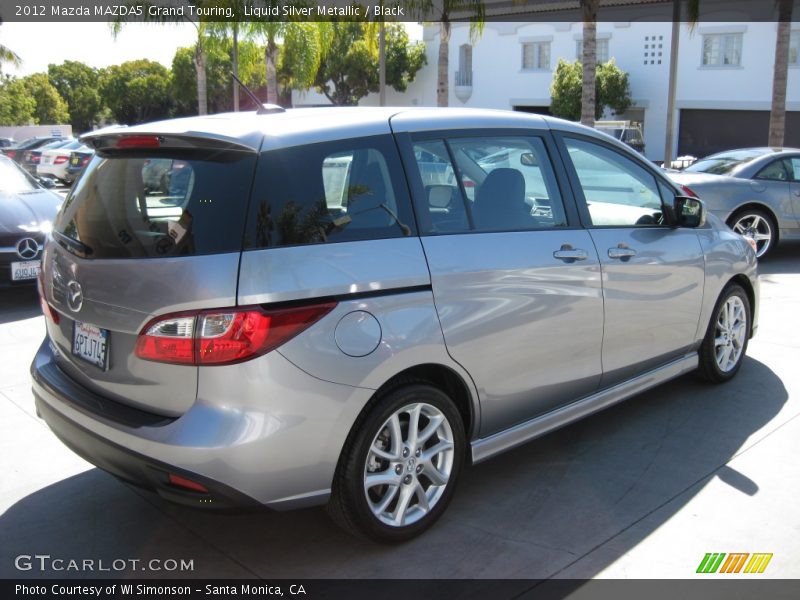 Liquid Silver Metallic / Black 2012 Mazda MAZDA5 Grand Touring