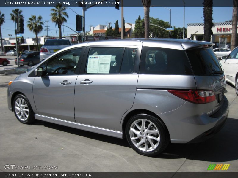 Liquid Silver Metallic / Black 2012 Mazda MAZDA5 Grand Touring