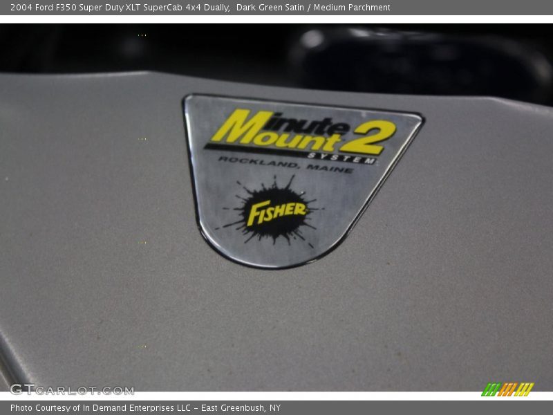 Dark Green Satin / Medium Parchment 2004 Ford F350 Super Duty XLT SuperCab 4x4 Dually