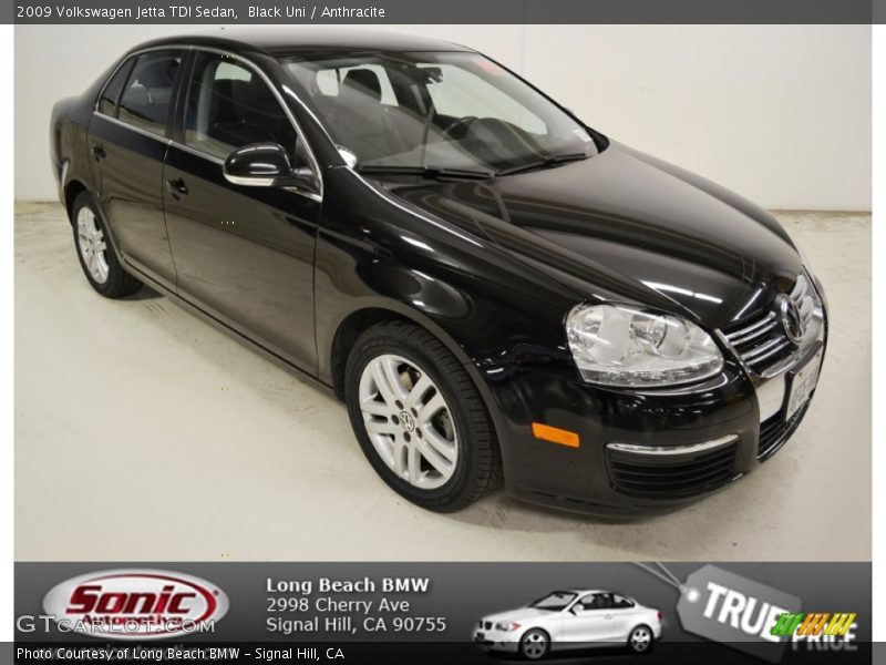 Black Uni / Anthracite 2009 Volkswagen Jetta TDI Sedan