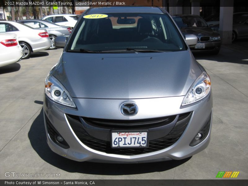 Liquid Silver Metallic / Black 2012 Mazda MAZDA5 Grand Touring