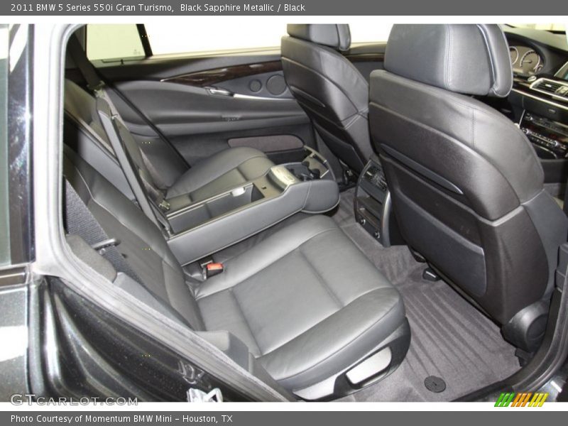 Rear Seat of 2011 5 Series 550i Gran Turismo