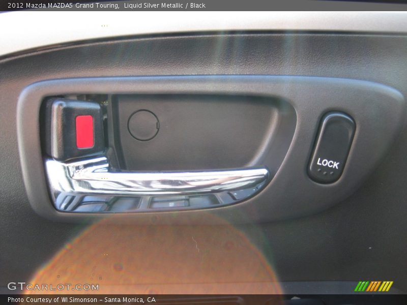 Liquid Silver Metallic / Black 2012 Mazda MAZDA5 Grand Touring