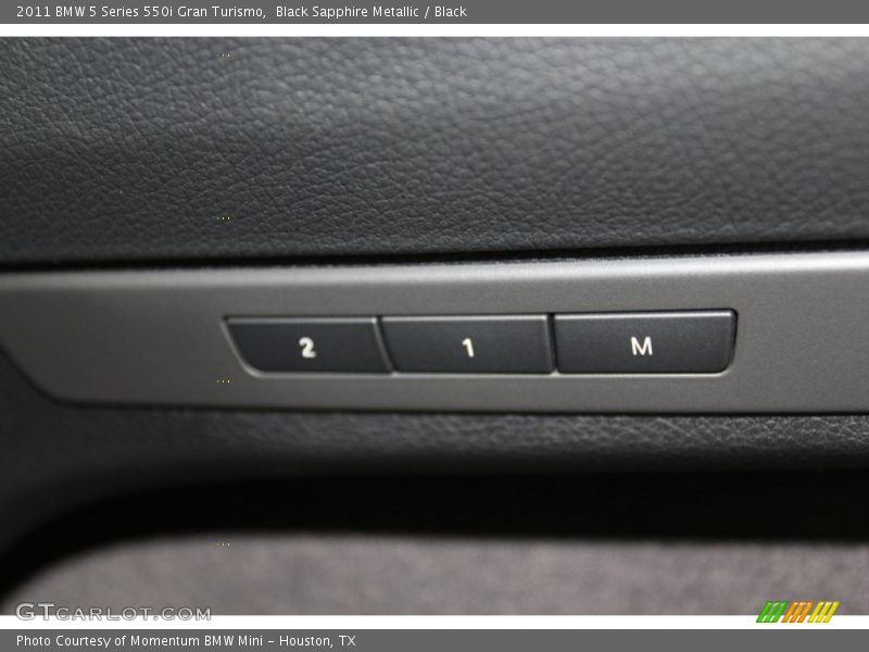 Black Sapphire Metallic / Black 2011 BMW 5 Series 550i Gran Turismo