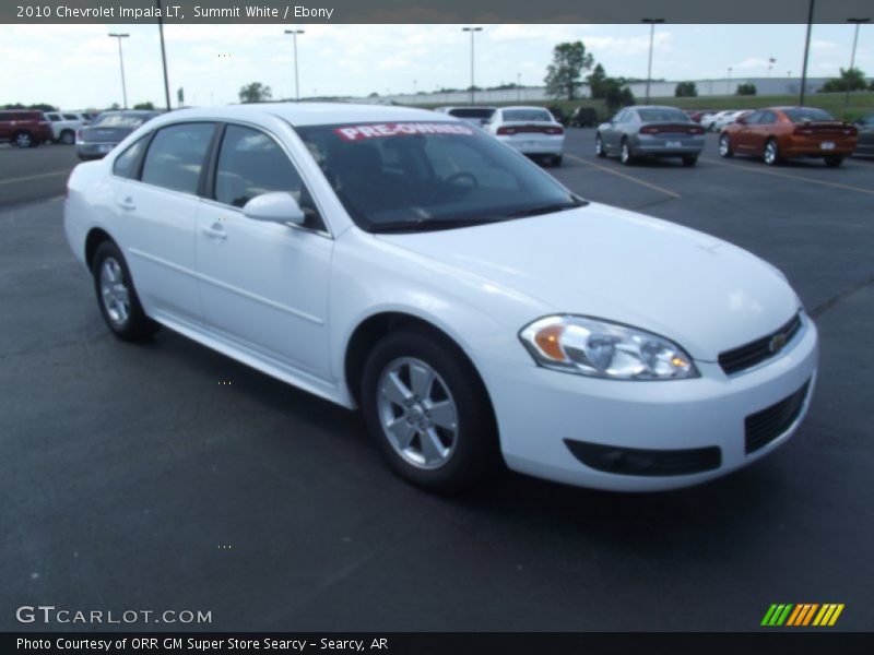 Summit White / Ebony 2010 Chevrolet Impala LT