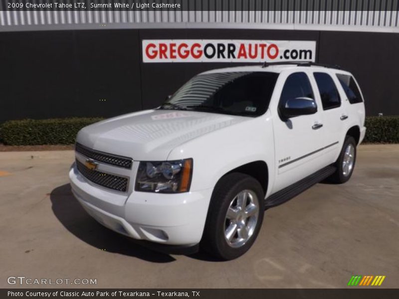Summit White / Light Cashmere 2009 Chevrolet Tahoe LTZ