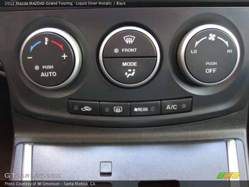 Liquid Silver Metallic / Black 2012 Mazda MAZDA5 Grand Touring