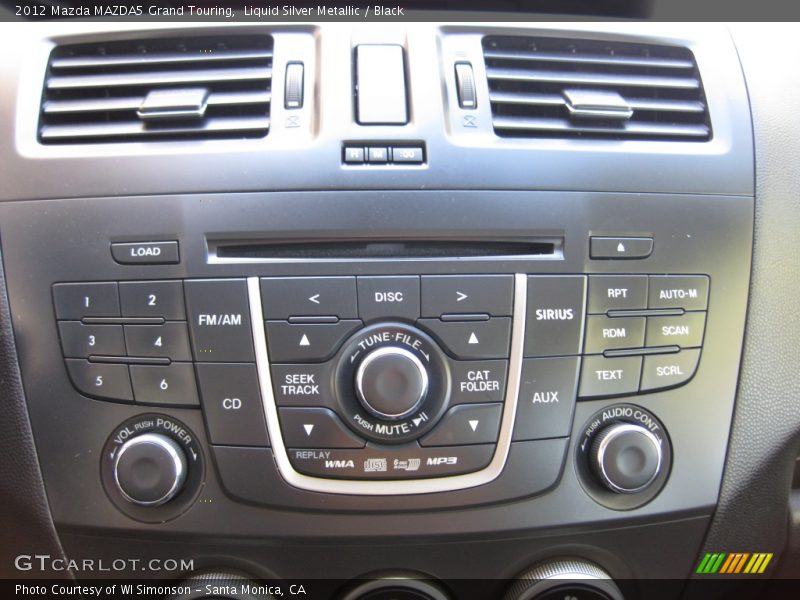 Liquid Silver Metallic / Black 2012 Mazda MAZDA5 Grand Touring