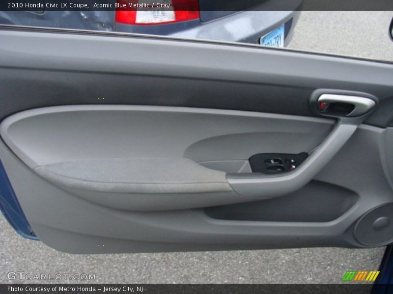 Atomic Blue Metallic / Gray 2010 Honda Civic LX Coupe