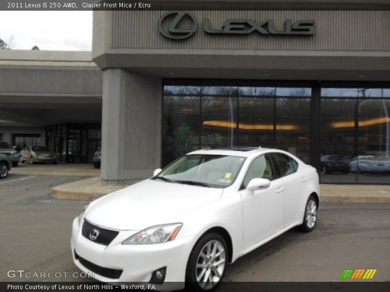 Glacier Frost Mica / Ecru 2011 Lexus IS 250 AWD