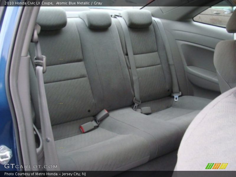 Atomic Blue Metallic / Gray 2010 Honda Civic LX Coupe