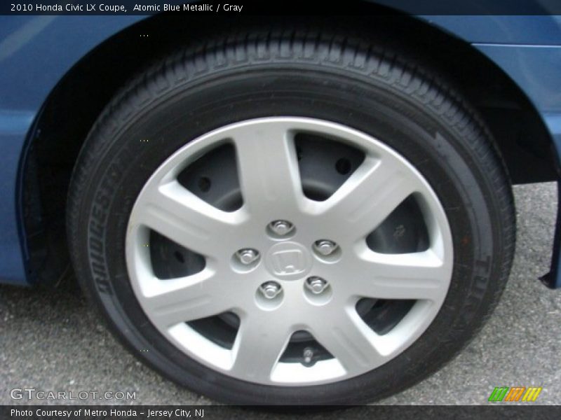Atomic Blue Metallic / Gray 2010 Honda Civic LX Coupe