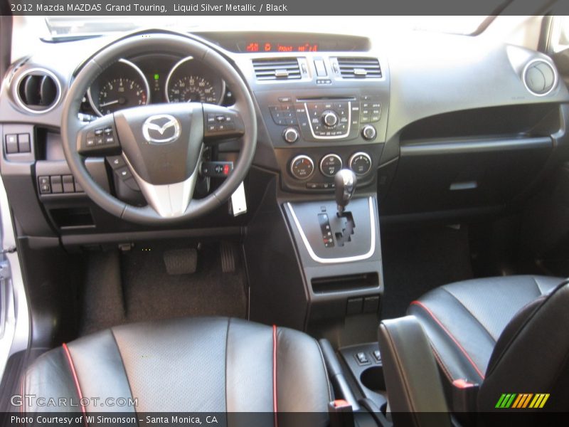 Liquid Silver Metallic / Black 2012 Mazda MAZDA5 Grand Touring