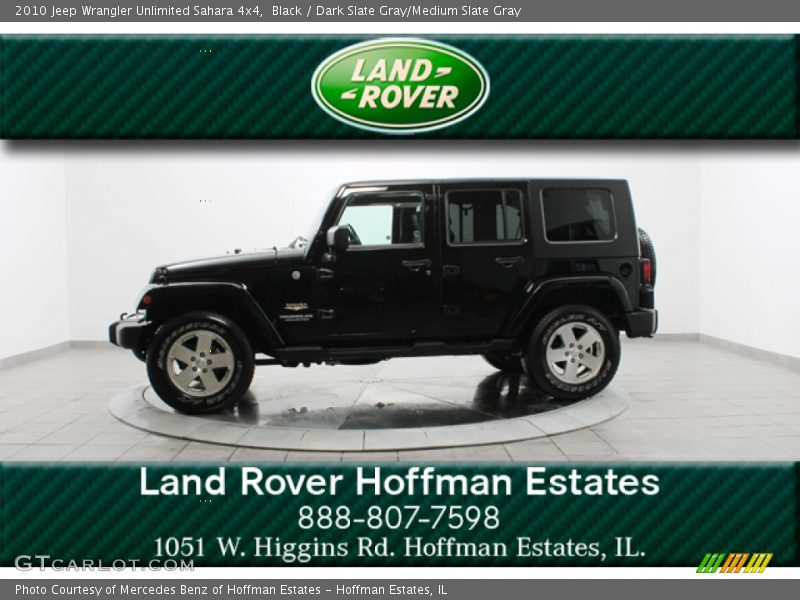 Black / Dark Slate Gray/Medium Slate Gray 2010 Jeep Wrangler Unlimited Sahara 4x4