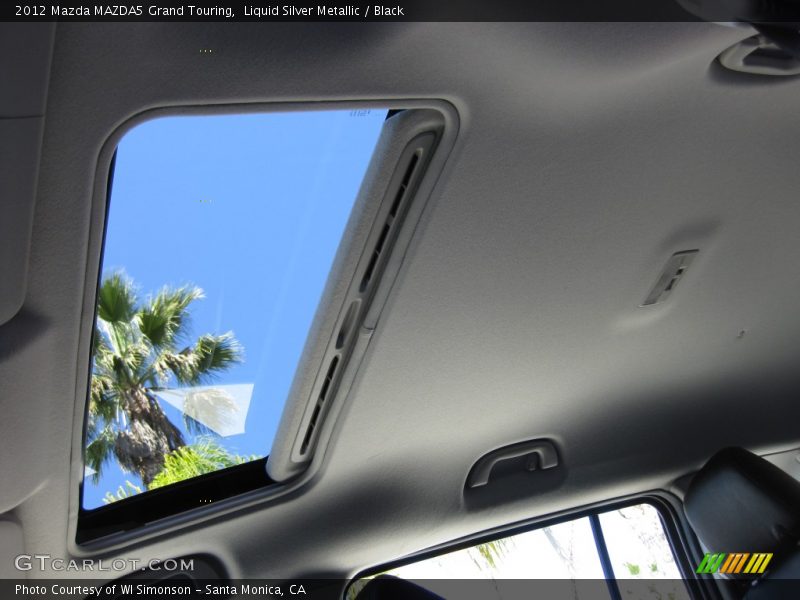 Liquid Silver Metallic / Black 2012 Mazda MAZDA5 Grand Touring