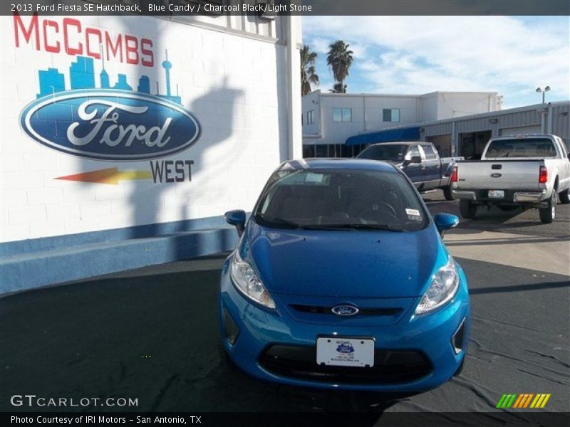 Blue Candy / Charcoal Black/Light Stone 2013 Ford Fiesta SE Hatchback