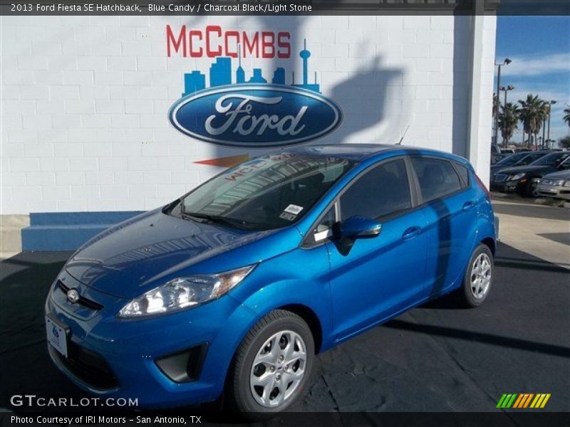 Blue Candy / Charcoal Black/Light Stone 2013 Ford Fiesta SE Hatchback