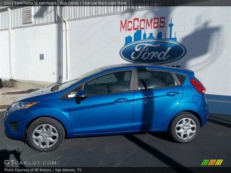 Blue Candy / Charcoal Black/Light Stone 2013 Ford Fiesta SE Hatchback