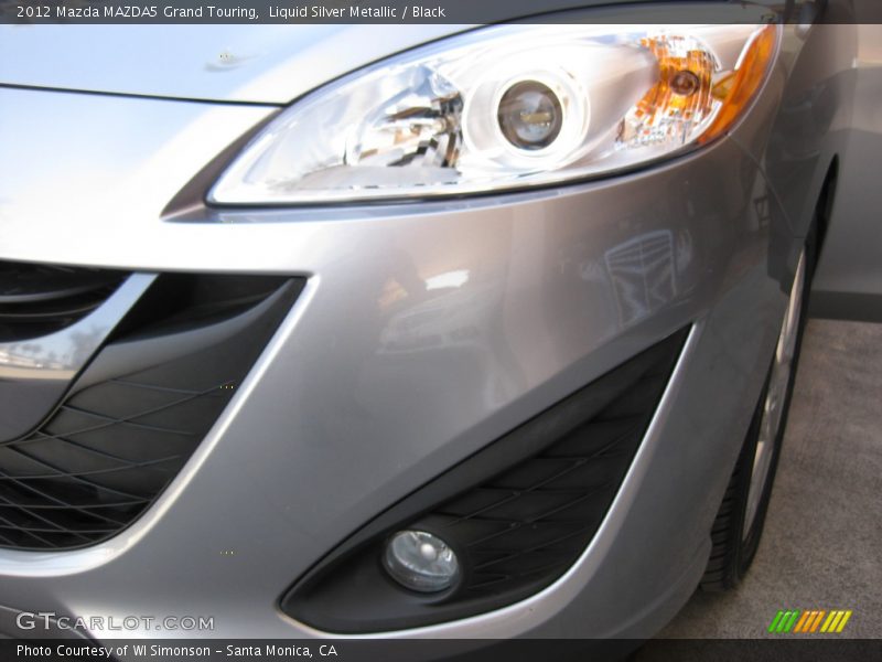 Liquid Silver Metallic / Black 2012 Mazda MAZDA5 Grand Touring